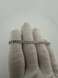 7" 14k White Gold Cuban 4mm 10.6g
