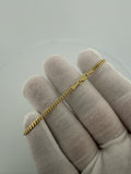 7" 2.5mm solid 10K yellow gold Cuban link bracelet, 3.0g – Ott Family Jewelry (3)