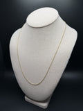 22" 14k Yellow Gold Franco 1mm 3.9g