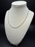16" 14K Two-Tone Dia Cut Moon Bead 2mm 4.6g