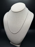 20" 14K White Gold Franco 1.8mm 7.5g