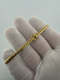 7.5" 14k Yellow Gold Cuban 4mm 10.1g (#1)
