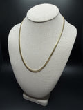 20" 14k Yellow Gold Cuban Link Chain 4mm 25.2g