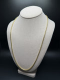 26" 14K Yellow Gold Franco 3mm 34.84g