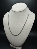 20" 14K White Gold Cuban 4mm 25.0g