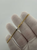 7.5" 2.5mm solid 14K yellow gold Cuban link bracelet, 3.6g – Ott Family Jewelry (3)