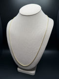26" 14k Yellow Gold Foxtail Franco 2mm 4.56g