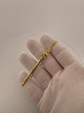 8" 14k Yellow Gold Cuban 4mm 10.74g (#2)