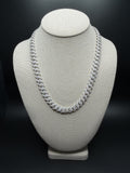 20" 10mm silver moissanite Cuban chain, 17.1ctw D VVS1, 85.9g – Ott Family Jewelry (3)