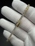 8" 3mm moissanite tennis bracelet, gold over 925 silver, 10.2g – Ott Family Jewelry (3)