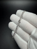 7" 14k White Gold 6.04ctw E-F VS Lab Diamond Tennis Bracelet EGL Certified 3.2mm 6.2g