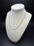16" 14K Yellow Gold Foxtail Franco Chain 2mm 4.2g