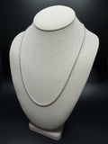 22" 14K White Gold Rope 2.5mm 10.53g