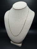 22 inch 2.5mm Figaro chain in 14K yellow gold, 5.22g, view 3 - Ott Family Jewelry