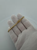 7.25" 14k Yellow Gold Cuban 4mm 9.82g