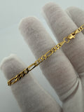 8" 14k Yellow Gold Figaro 3.5mm 3.5g