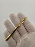 7.5" 10k Yellow Gold Cuban 5mm 14.2g