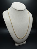 24" 14k Yellow Gold Cable 3mm 6.41g