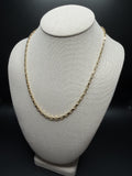 20" 14k Yellow Gold Fancy Paperclip 3.5mm 6.81g