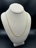 22" 14k Yellow Gold Cuban 2.5mm 11.3g