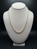 20" 4mm gold over silver moissanite tennis chain, 36.34ctw D VVS1, 28g – Ott Family Jewelry (3)