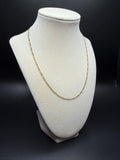 18" 14k Yellow Gold Figaro 2mm 3.24g