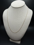 22" 14K Yellow Gold Paperclip 2mm 2.73g