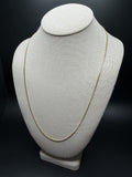 24" 10K Yellow Gold Cuban Chain 2mm 6.55g