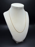 18" 14k Yellow Gold Wheat Chain 1.5mm 3.4g