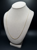 24" 10k Yellow Gold Franco 1mm 4.3g