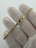 7.5" 14K Yellow Gold Rope 3mm 5.95g