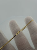 10" 1.75mm solid 14K yellow gold Cuban link anklet, 2.64g – Ott Family Jewelry (3)