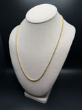 22" 14k Yellow Gold Byzantine 2mm 6.86g
