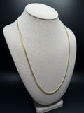 24" 14k Yellow Gold Cuban 3mm 18.0g