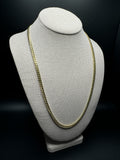 24" 10K Yellow Gold Cuban Chain 5mm 41.59g
