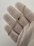 10" 14k Yellow Gold Rope 1.5mm 2.26g