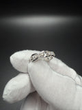 Size 7 Silver Link Style Ring – 1/2ctw VS/VVS Lab Diamond 3.1g