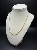 18" 14K Yellow Gold Rounded Box 2.5mm 6.9g