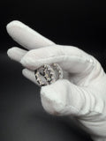 15mm Silver 2ctw VS/VVS Lab Diamond Inside Out Huggies 2.7g