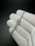 6.5" Silver Moissanite Tennis Bracelet 3mm 8.5g