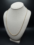 24" 14k Yellow Gold Rope 2.5mm 4.2g
