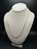 22" 14K Yellow Gold Rounded Box 2.5mm 6.91g