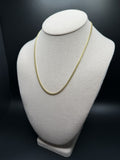 18" 10k Yellow Gold Cuban 3mm 11.72g