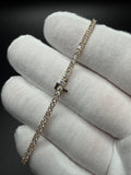 7" 14k Yellow Gold 3ctw+ F VS1 Lab Diamond Tennis Bracelet EGL Certified 5.4g