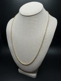 24" 14K Yellow Gold Rope Chain 3mm 18.5g