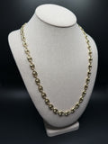 24" 14K Yellow Gold Puffed Mariner 8mm 20.9g