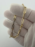 7.5" 14K Yellow Gold Paperclip 4.5mm 4.04g