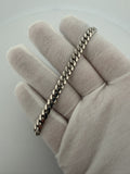 8" 14k White Gold Cuban 6mm 23.24g