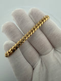 7" 14K Yellow Gold Cuban Bracelet 6mm 22.73g