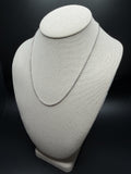 18 inch 2.5mm cable chain in 14K white gold, 2.94g, view 3 - Ott Family Jewelry